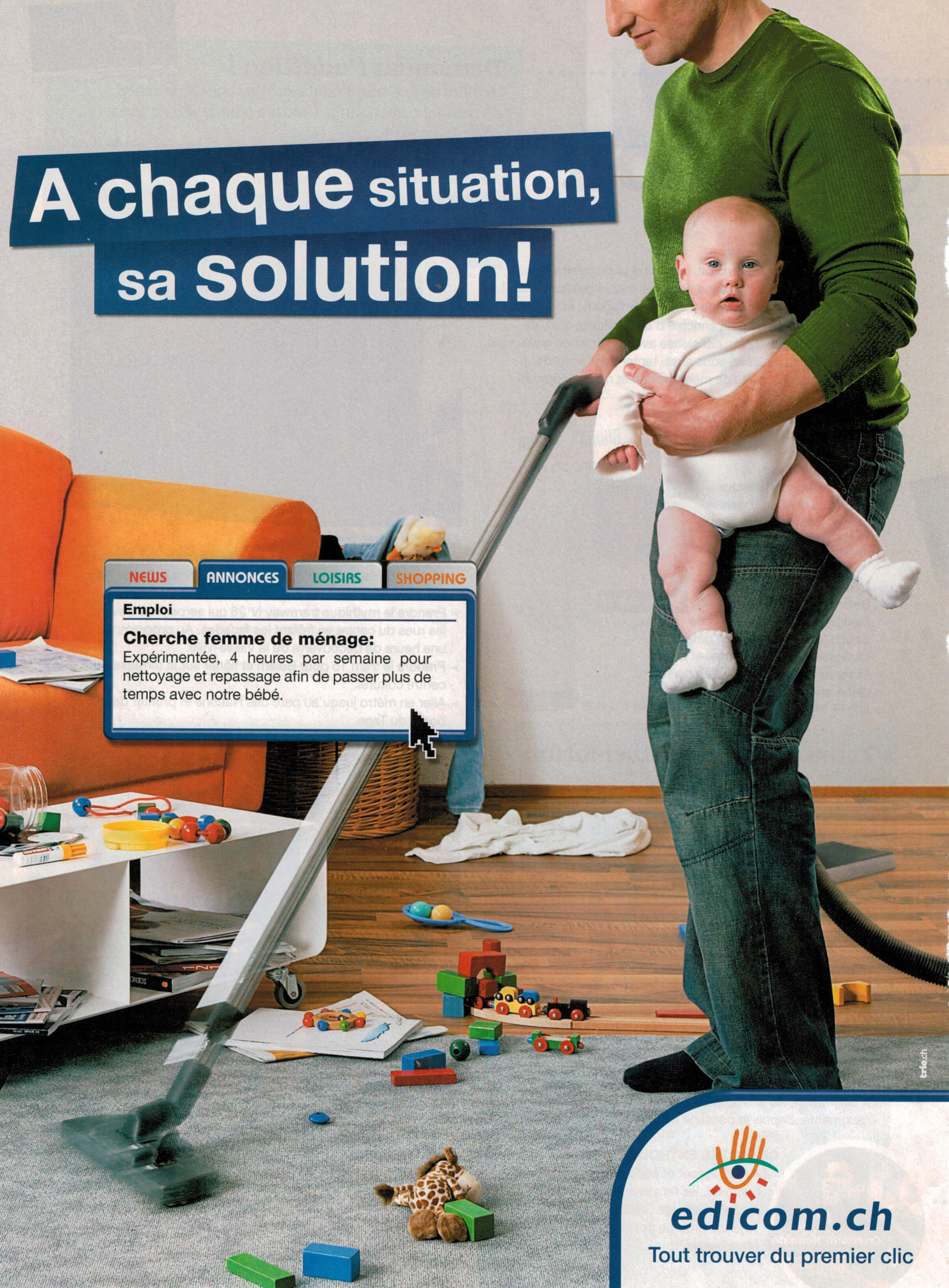 homme-avec-bebe-menage